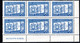 689.1938 6 DR.FLAGS OF GREECE,ROMANIA,YUGOSLAVIA AND TURKEY MNH BLOCK OF 6.SC.412,HELLAS 557 - Fogli Completi