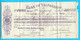 BANK OF VALPARAISO - Pisagua (1893) Chile * Vintage Bill Of Exchange Bond Check RRR - Chili