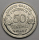 50 Centimes Morlon, Aluminium, 1945 - Gouvernement Provisoire De La République Française - 50 Centimes