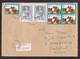 Poland: Registered Cover To Germany, 1996, 7 Stamps, United Nations, King, History, R-label (minor Damage, See Scan) - Storia Postale