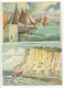 Lot De 6 Cartes Illustrateurs Différentes Aquarelles - Thème Marine Voiliers, Bateaux, Ports, Pêche, Mer - Contemporain (à Partir De 1950)