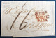 ESPANA 1829 Lettre De ADRA Pour Cartagena Par UGIJAR Griffe Rouge " QUJIJr /ANDALa / BAJA " Taxe Manuscrit 16 Reals RR - ...-1850 Prephilately