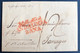 ESPANA ESPANA 1814 Lettre De MALAGA Pour PASAJES (PASAIA) Griffe Rouge " MALAGA ANDALUCIA BAXA " Taxe 12 Reals TTB - ...-1850 Prefilatelia