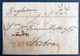 ESPAGNE Lettre 9 Oct 1818 De CADIZ Griffe Rouge " CADIZ " Pour LISBOA (Portugal) + Taxe 90 + Réexpédiée à LONDRES  RR - ...-1850 Préphilatélie