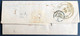 ESPAGNE Lettre De CADIZ Dateur BLEU De 1836 Pour PARIS + ESPAGNE PAR OLERON + Arrivée Au Verso + REEXPEDIEE LONDRES RR - ...-1850 Prephilately