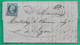 N°14 PC 76 ANDUZE GARD POUR LYON RHONE 1858 LETTRE COVER FRANCE - 1849-1876: Période Classique