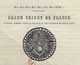 GRAND ORIENT DE FRANCE FRANC MACONNERIE LETTRE PROCEDURE SIGNEE PAR LE GRAND MAITRE ADJOINT DE L'ORDRE SANS DATE T.B.E - Documents Historiques