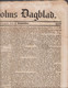1844. SVERIGE. TIDNING - Cancel In Brown Red On Stockholms Dagblad No 254, Fredagen Den 1. November 1844. ... - JF516917 - ... - 1855 Prefilatelia