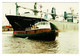 Ref 1523 -  Shipping Maritine Postcard - Motor Tug "Romsey" Berthing "Eastern Unicorn" Alexandra Towing Company - Tugboats