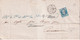 1858 - TARIF SPECIAL 20c FAIRE-PART ! - EMPIRE 20c SEUL Sur LETTRE SC De PARIS "F" => NIMES => CARCASSONNE - 1853-1860 Napoleon III