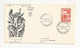 Timbre , FDC , Premier Jour , J.B. CARPEAUX , VALENCIENNES , 1958 , Enveloppe Historique, 2 Scans - 1950-1959