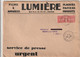 Photo De Mr Louis LUMIERE Sur Son Appareil De Projection ( Photo Meurisse Avec  Enveloppe De Presse LUMIERE Paris ) - Identifizierten Personen