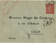 CTN77/2- 3 ENVELOPPES  SEMEUSE 10c CAMEE ET LIGNEE REPIQUAGES HUGO DE CORT LE LOT DE 3 - Overprinted Covers (before 1995)