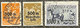 1923 - Deutsches Reich - Série Complète Des 3 Timbres Oblitérés MI N° 258 Au 260 Avec Surcharge - Usati