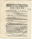 REVOLUTION 1793 3 DECRETS /PENSIONS DES VEUVES MILITAIRES/ TRAITEMENT DE RETRAITE /SOU DE HAUTE PAYE B.E. - Décrets & Lois