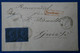 C SACHSEN ALLEMAGNE BELLE LETTRE RECOM. 1860 HAYNICHEN  POUR GREIZ  +PAIRE DE 2 NG BLEU FONCE  + AFFRANCH. PLAISANT - Sachsen