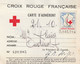 CROIX ROUGE CARTE D ADHERENT + 2 VIGNETTES 1963 - Red Cross