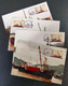 MACAU MAXIMUM CARS - 1985 Cargo Boats 4 CARDS FULL SET FIRST DAY CANCEL (SB1#03) - Maximumkaarten