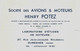 1954 AVIATION AVIONS AERONAUTIQUE MOTEURS HENRY POTEZ PARIS SURESNES V.HISTORIQUE - 1950 - ...