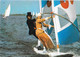 Voile, Windsurf - Mooi Friesland, Windsurfing - Pays-Bas, Costume Folklorique - Carte Non Circulée - Zeilen