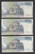 ITALIA 3 X Diecimila Lire Volta Italie 10000 10.000 Lire Repubblica Italiana Italy - 10000 Lire