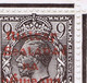 Ireland 1922 Thom Rialtas 5-line Ovpt In Red On 9d Agate Corner Block With 'R Over Se' And 'Wide Dac' Vars Mint - Ungebraucht