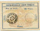 FRANCE COUPON-REPONSE DE L'UNION FRANCAISE PRIX DE VENTE : 25 FRANCS AVEC OBL AVIGNON PL STALINGRAD 30-12-1958 VAUCLUSE - Reply Coupons