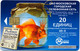 2001 Year RUSSIA - RUSSIE - RUSSLAND SNOWMAN GOLD FISH HAPPY NEW YEAR 20 Unit USED Phonecard - Navidad
