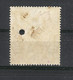 CEYLON ( ÎLE DE CEYLAN ) / Y. & T. N° 192 / GEORGES V, 50 Rupees Violet / Poinçon Rond + Oblit. Crayon Et Plume 20.4.15 - Ceylon (...-1947)