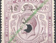 CEYLON ( ÎLE DE CEYLAN ) / Y. & T. N° 222 / GEORGES V, 50 Rupees Violet / Poinçon Rond + Oblit. Crayon Et Plume 15.5.27 - Ceylon (...-1947)