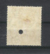 CEYLON ( ÎLE DE CEYLAN ) / Y. & T. N° 223 / GEORGES V, 100 Rupees Noir / Poinçon Rond + Oblit. Crayon Et Plume - Ceylon (...-1947)