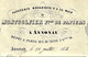 1854 MONTGOLFIER Sign. Maçonnique à ANNONAY FABRIQUE DE PAPIERS Pour Avignon B.E.V.HISTORIQUE - Historische Dokumente