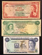 Bermuda 1 Dollar Elizabeth II P28b + Bahamas 1 Dollar 1968 KM#27A + East Caribbean 1 Dollar LOTTO 2144 - Bermuda