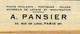 DOCUMENTATION ET MODELES SUR 4 PAGES A. PANSIER PARIS INDUSTRIE PALANS A BRAS VICTORY CIRCA 1950 B.E. VOIR SCANS - Máquinas