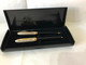 KEN SCOTT:SET DI PENNE SFERA/STILOGRAFICA CON CUSTODIA VINTAGE. - Stylos