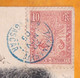 1905 - 10 Centimes Type Palmier Sur CP De Tananarive Vers Béziers - Cad Arrivée - Vue Andohalo - Lettres & Documents