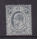 GB Edward V11 7d  . Mounted Mint With Gum. - Nuovi
