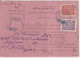 TURQUIE - 1925 - CARTE COLIS-POSTAUX - ANNULATION Par COUPURE SUR LES TIMBRES + CACHET à DATE - Brieven En Documenten