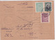 TURQUIE - ANNEES 1920  - CARTE COLIS-POSTAUX - ANNULATION Par COUPURE SUR LES TIMBRES + CACHET à DATE - Storia Postale