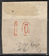 GREECE Plateflaw CF 3 On 1875-80 Large Hermes Head On Cream Paper 10 L Orange Vl. 64 / H 50 B - Plaatfouten En Curiosa