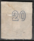 GREECE Plateflaw 20F7 In 1875-80 Large Hermes Head On Cream Paper 20 L Blue (shades) Vl. 65 Ba / H 51 B Position 25 - Variétés Et Curiosités