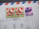VR China 1970 / 80er Jahre Freimarken MiF Industrie Nr.1325 (2) Und Landschaften Nr.1730 (2) By Air Mail / Luftpost - Covers & Documents