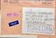 LUXEMBOURG 2000, AIRMAIL USED COVER TO SWEDEN RETURN TO SENDER VIGNETTE 2 DIFFERENT PINK LABELS - Brieven En Documenten