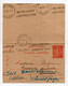 - CARTE-LETTRE AIX-LES-BAINS Pour MOULINS Pour CHATEL-GUYON 4.9.1930 - 50 C. Rouge Semeuse Lignée - Date 007 - - Kartenbriefe