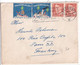 1957 - DANEMARK - VIGNETTES NOËL JUL ! Sur ENVELOPPE De COPENHAGUE => PARIS - Lettres & Documents