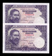 España Pareja 25 Pesetas Isaac Albéniz 1954 Pick 147 Serie J SC-/SC AUNC/UNC - 25 Pesetas