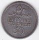 Palestine . 50 Mils 1933 , En Argent , KM# 6 - Israël