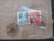 VR China 1955 Rotband Umschlag Mit Freimarken Werktätige MiF Nr.299 Und 302 - Briefe U. Dokumente