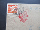VR China 1955 Verwendet 1962 Umschlag Mit Rotem Zierstempel Und Freimarken Werktätige Michel Nr. 302 EF Brief Mit Inhalt - Lettres & Documents