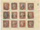 COLLECTION QV 1d Red Imperforated Complete Sheet Reconstruction Of 240 Stamps (within Ca. 130 Four Margins Copies) - Oblitérés